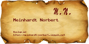 Meinhardt Norbert névjegykártya
